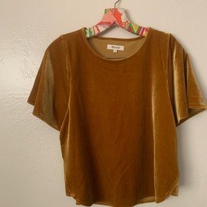 Madewell velvet top